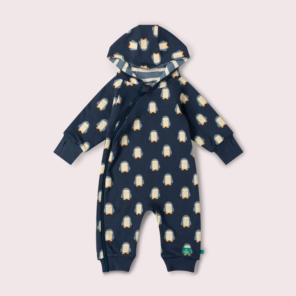 Blue Penguins Hooded Snug Suit Navy / 2-3y