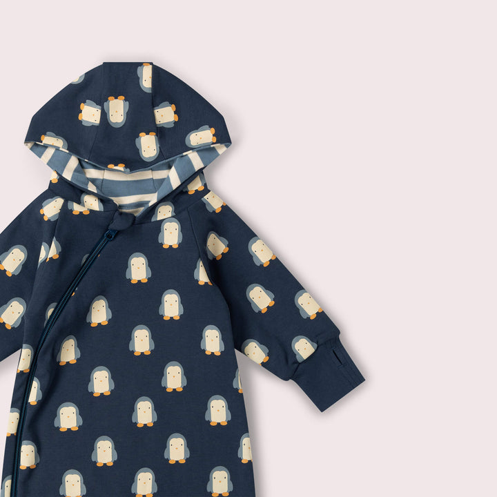Blue Penguins Hooded Snug Suit Navy / 2-3y