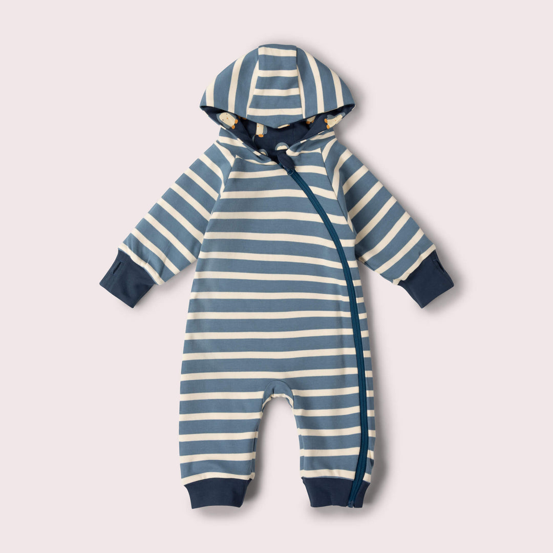 Blue Penguins Hooded Snug Suit Navy / 2-3y
