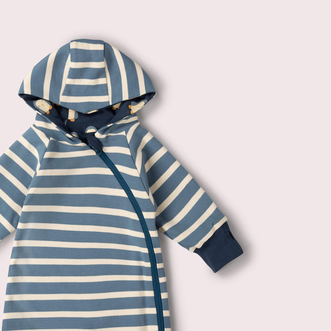 Blue Penguins Hooded Snug Suit Navy / 2-3y
