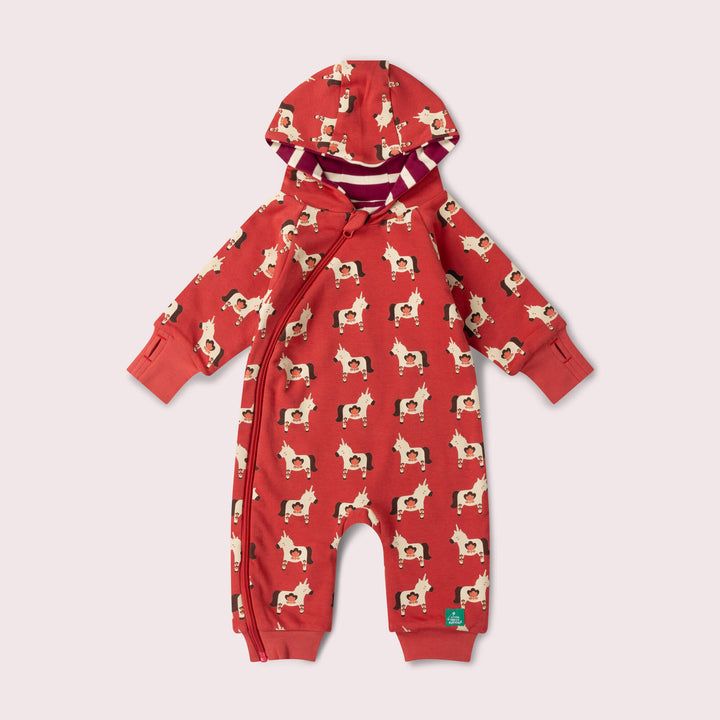 Little Unicorns Hooded Snug Suit Purple / 2-3y