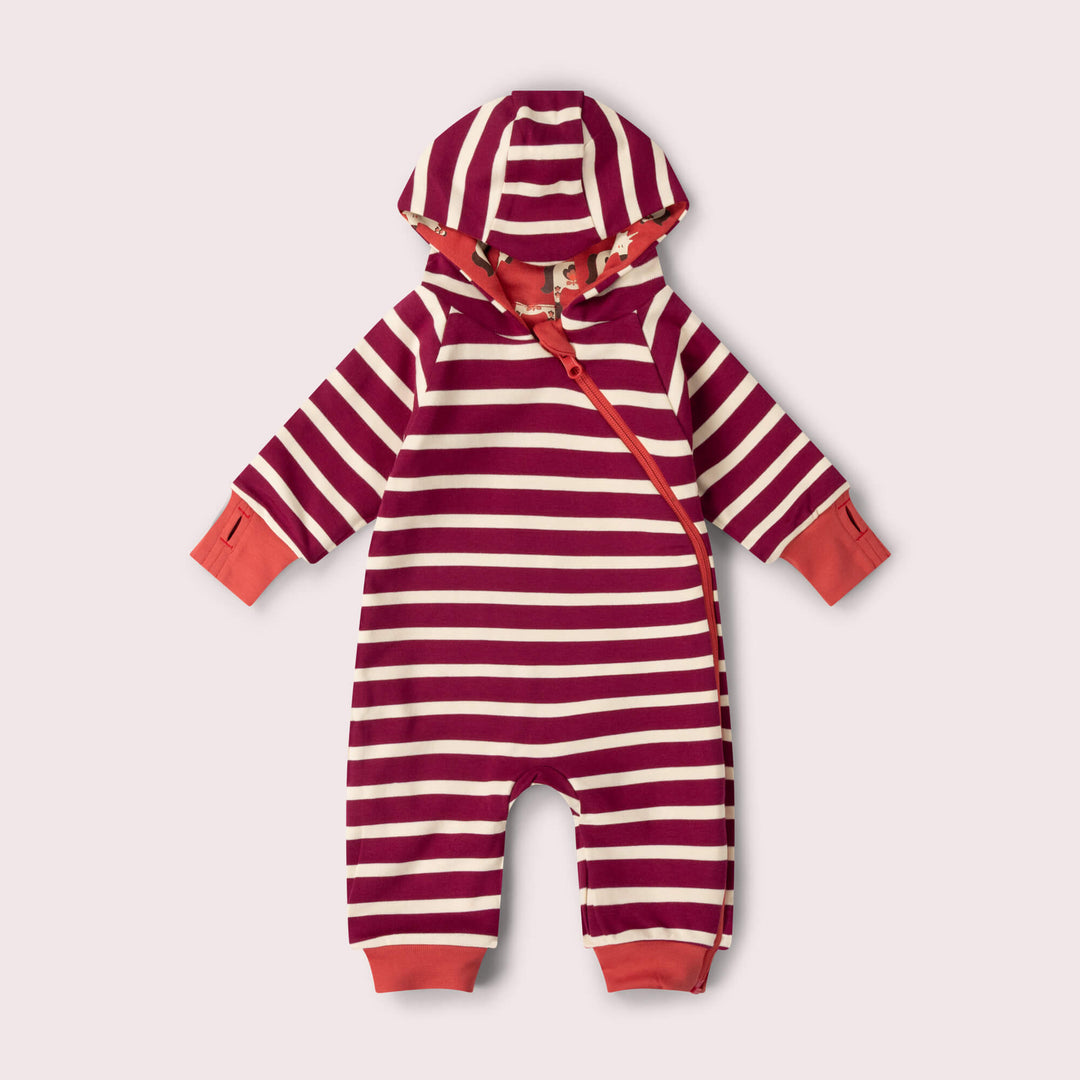 Little Unicorns Hooded Snug Suit Purple / 2-3y
