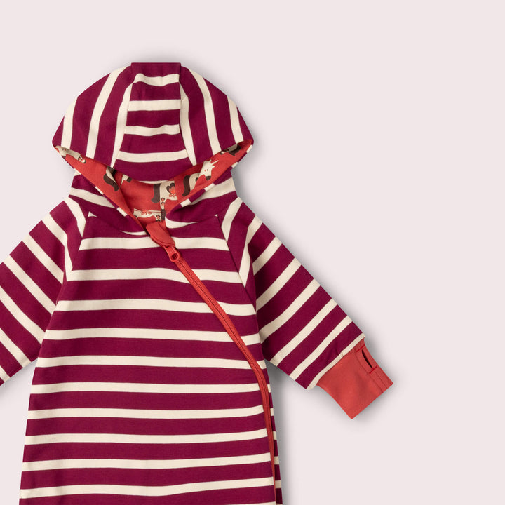 Little Unicorns Hooded Snug Suit Purple / 2-3y
