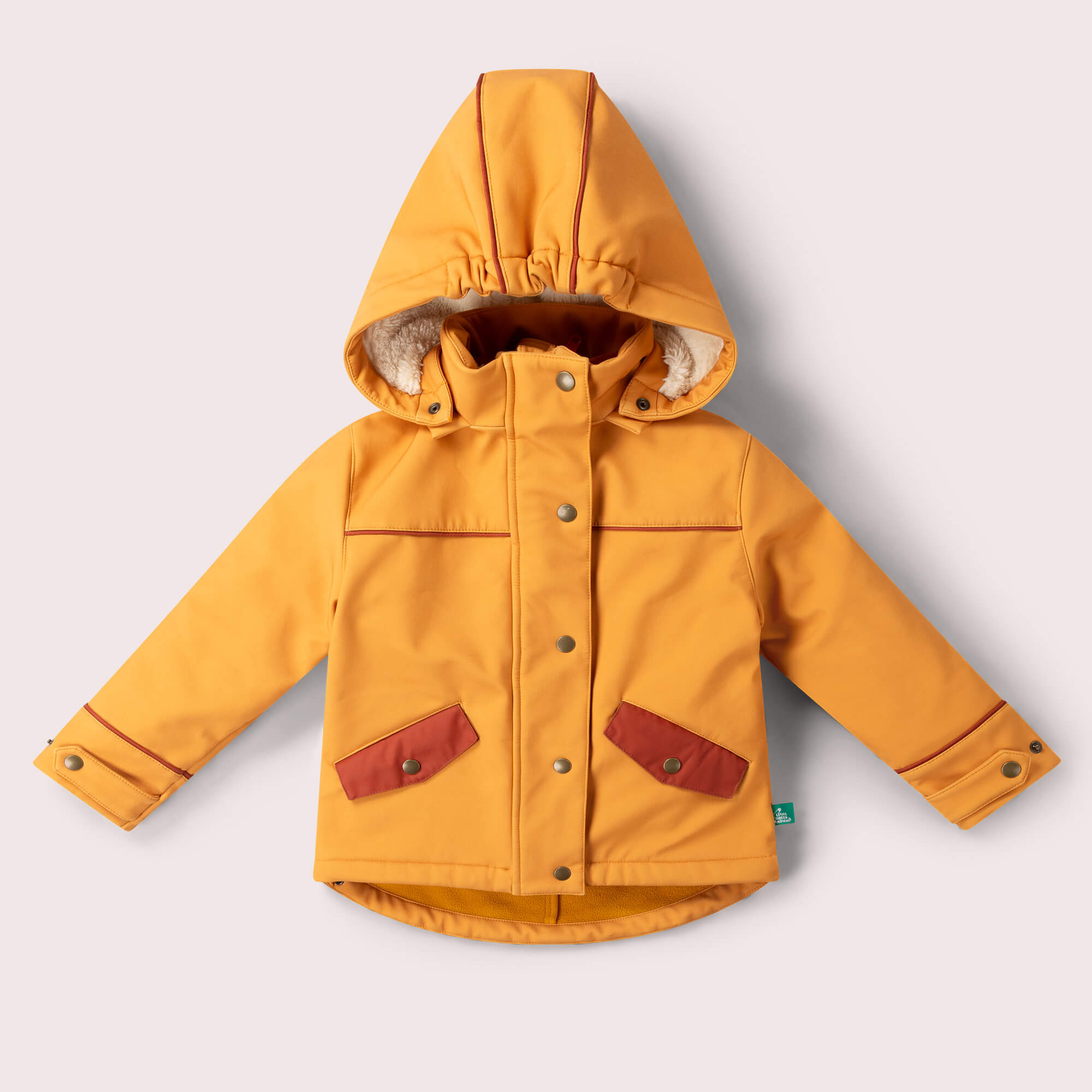 Gold Recycled Waterproof 3 in 1 Coat Gold / 8-9y