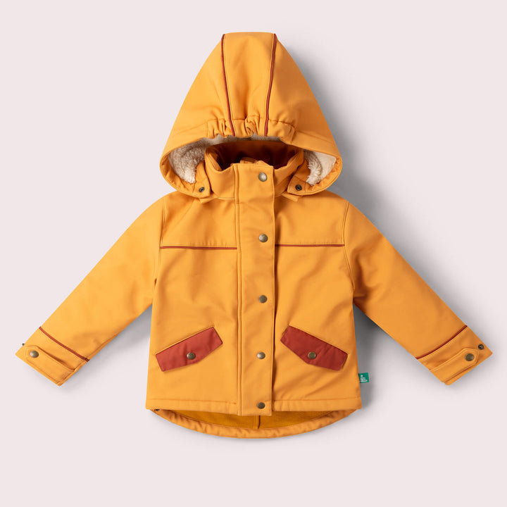 Gold Recycled Waterproof 3 in 1 Coat Gold / 8-9y