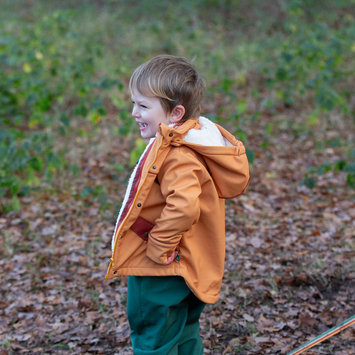 Gold Recycled Waterproof 3 in 1 Coat Gold / 8-9y