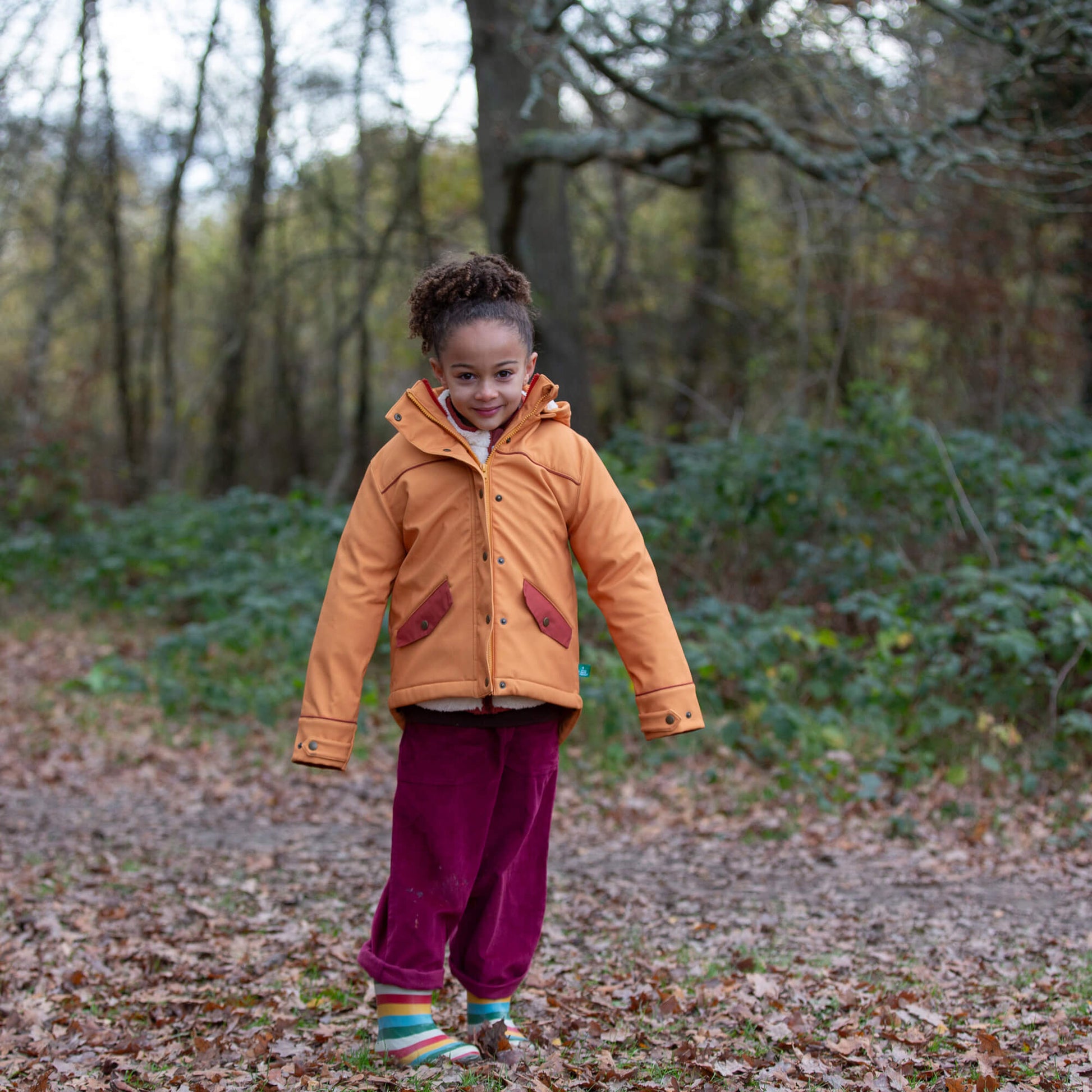 Gold Recycled Waterproof 3 in 1 Coat Gold / 8-9y