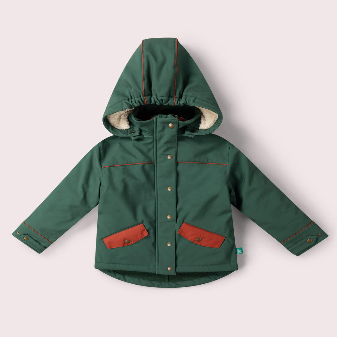 Olive Recycled Waterproof 3 in 1 Coat Green / 8-9y
