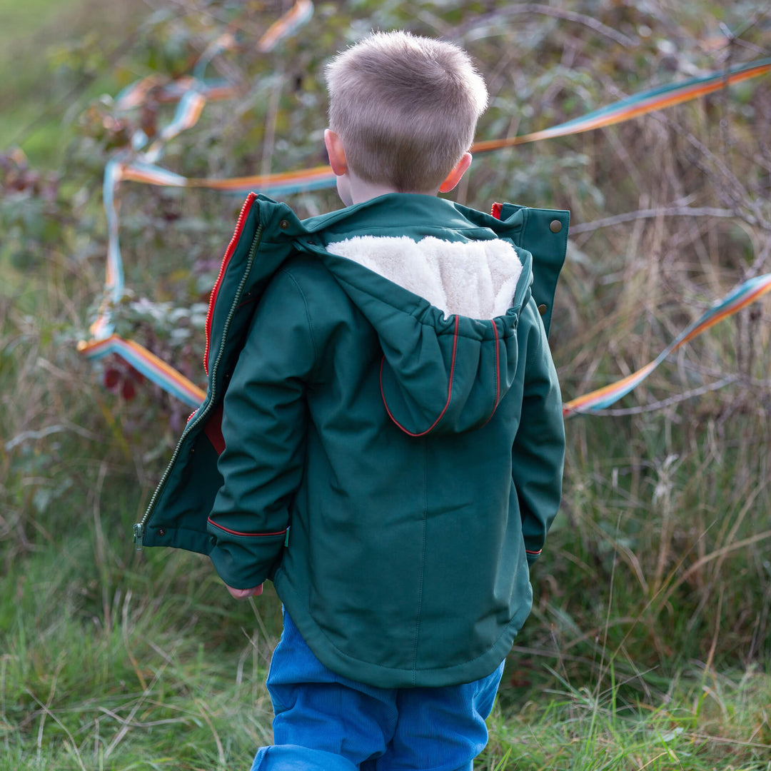 Olive Recycled Waterproof 3 in 1 Coat Green / 8-9y