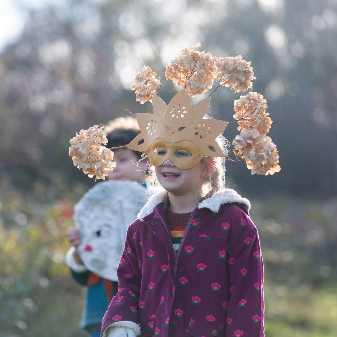 Pink Flowers Organic Sherpa Toasty Coat Purple / 7-8y