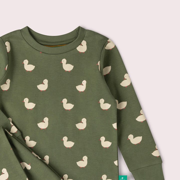 Olive Ducks Organic Pyjamas NOT AVAILABLE USA/CAN/AUS Green / 8-9y
