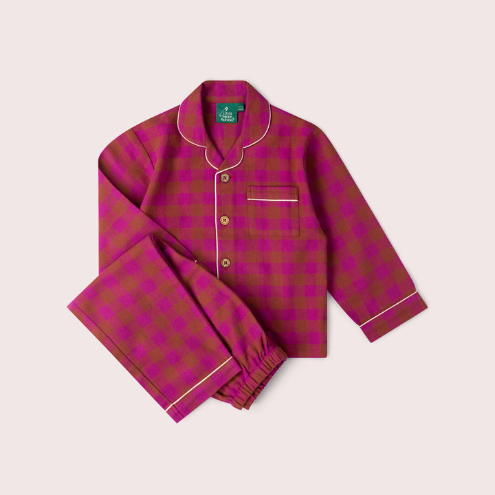 Berry Check Check Classic Pyjamas NOT AVAILABLE USA/CAN/AUS