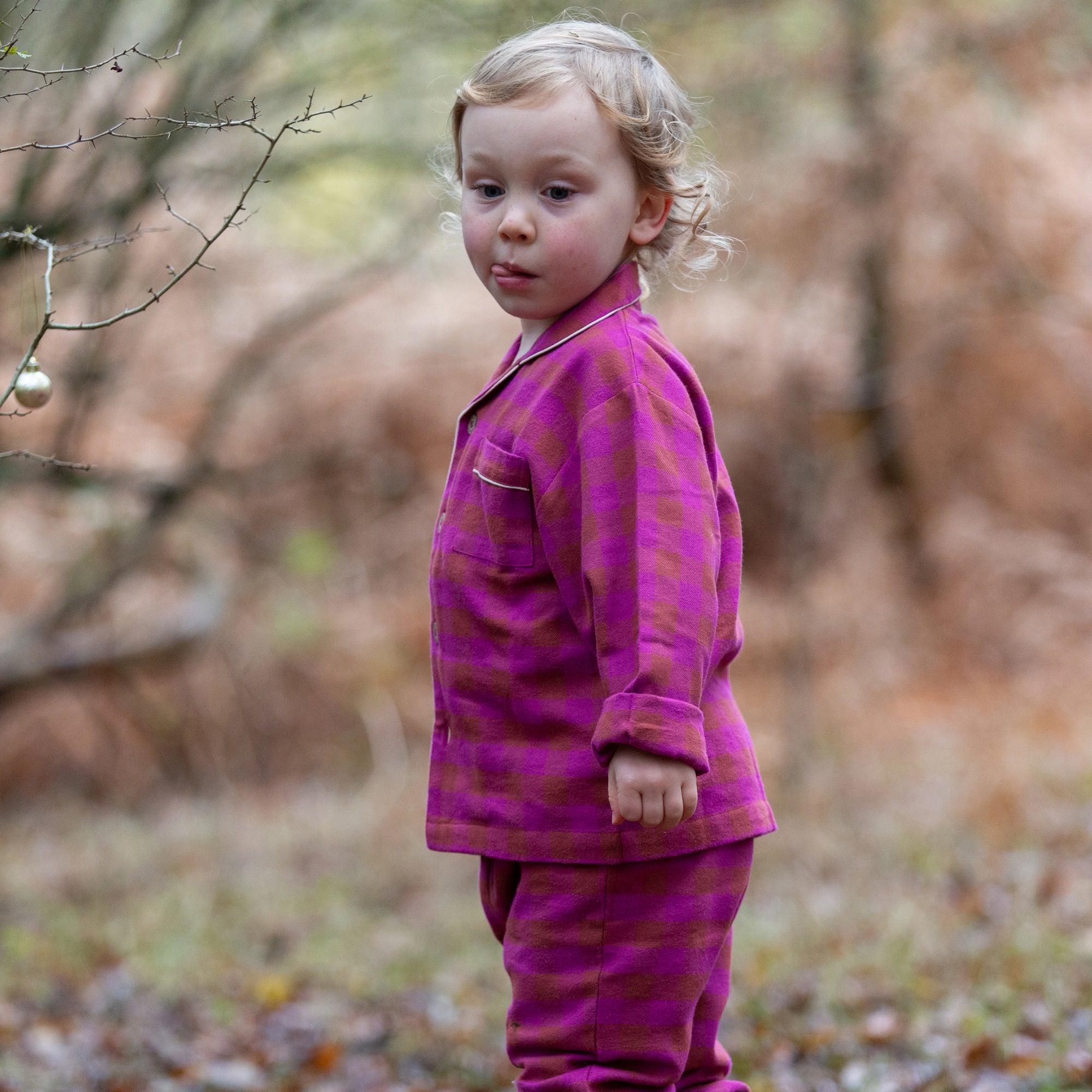 Berry Check Classic Pyjamas NOT AVAILABLE USA/CAN/AUS