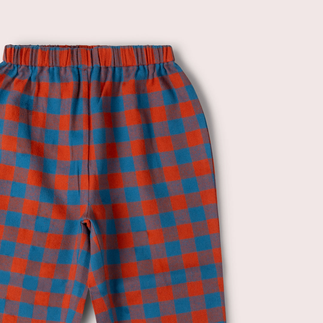 Burnt Ochre Check Classic Pyjamas NOT AVAILABLE USA/CAN/AUS