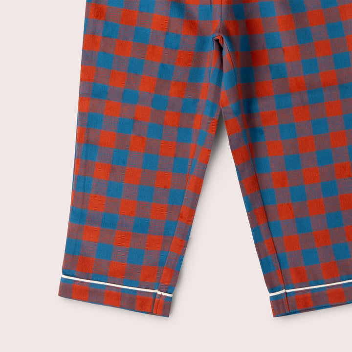 Burnt Ochre Check Classic Pyjamas NOT AVAILABLE USA/CAN/AUS