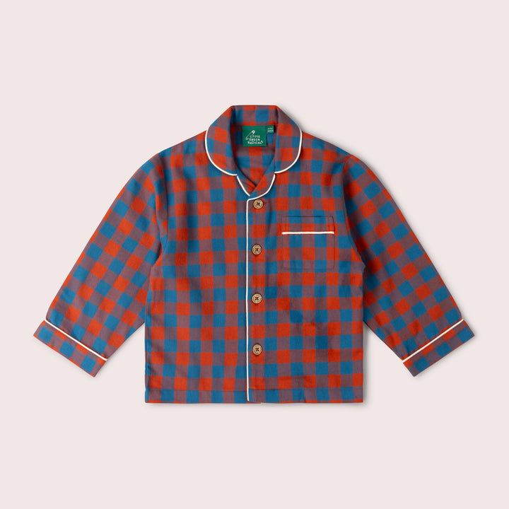 Burnt Ochre Check Classic Pyjamas NOT AVAILABLE USA/CAN/AUS