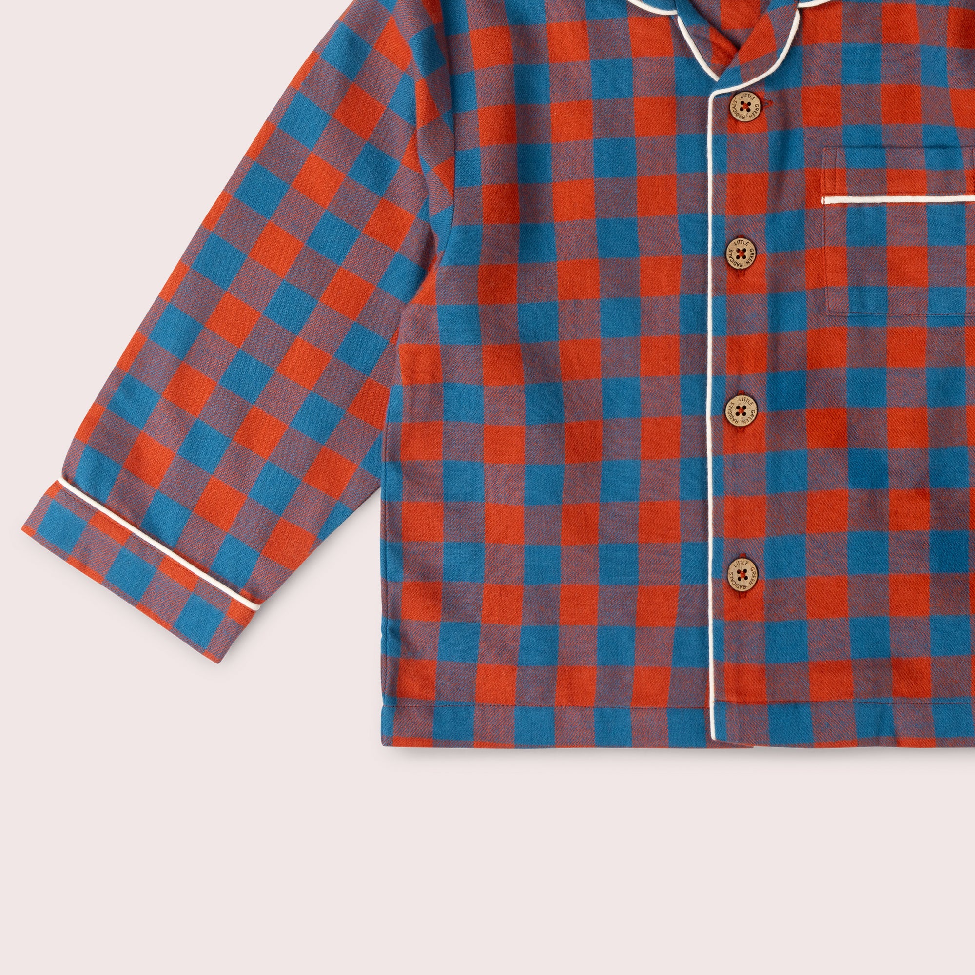 Burnt Ochre Check Classic Pyjamas NOT AVAILABLE USA/CAN/AUS