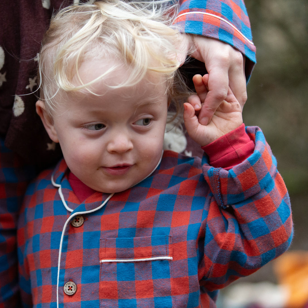 Burnt Ochre Check Classic Pyjamas NOT AVAILABLE USA/CAN/AUS