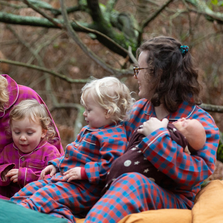 Burnt Ochre Check Classic Pyjamas NOT AVAILABLE USA/CAN/AUS