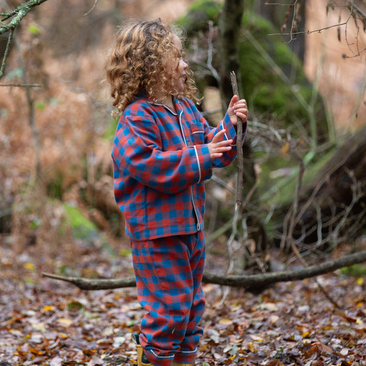 Burnt Ochre Check Classic Pyjamas NOT AVAILABLE USA/CAN/AUS