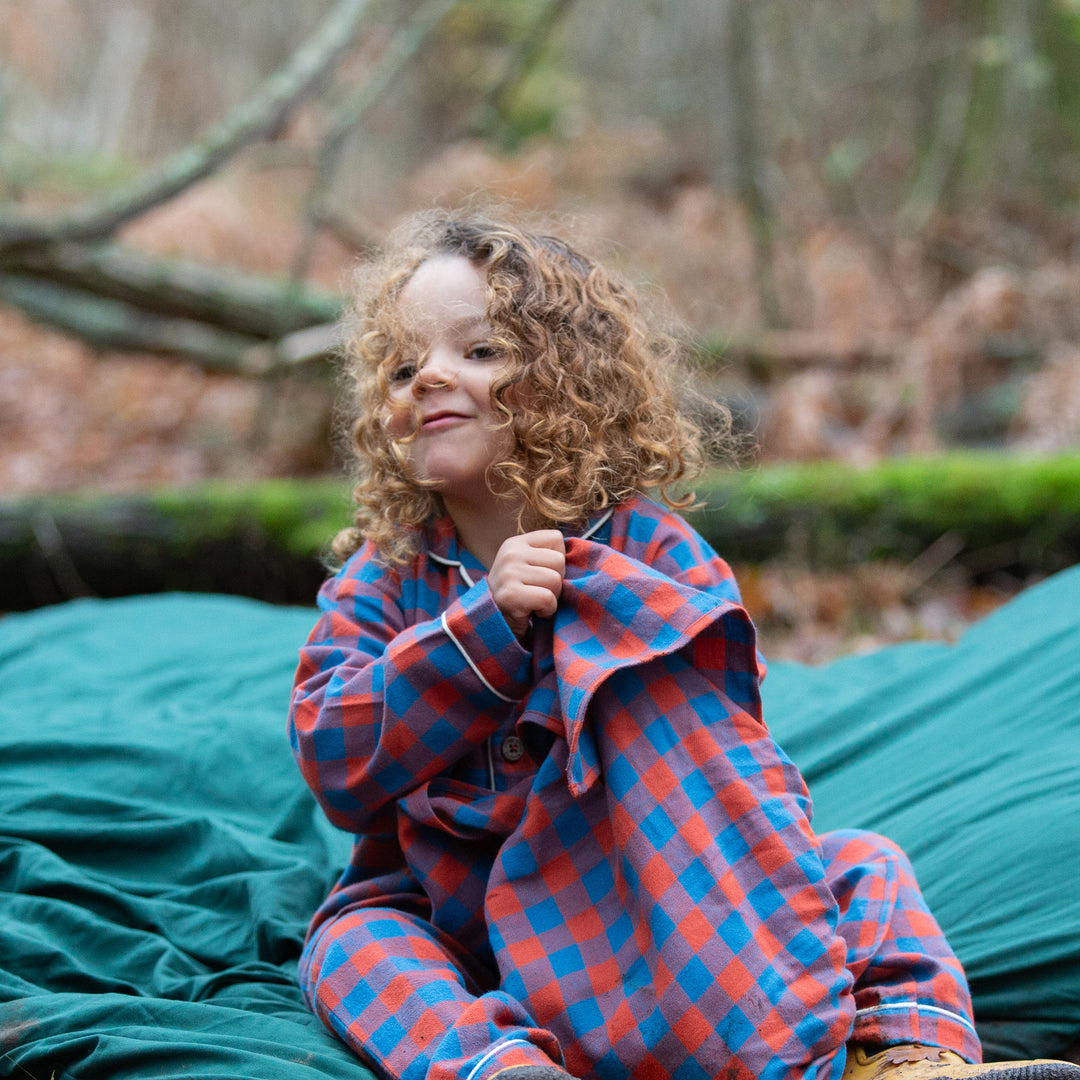 Burnt Ochre Check Classic Pyjamas NOT AVAILABLE USA/CAN/AUS