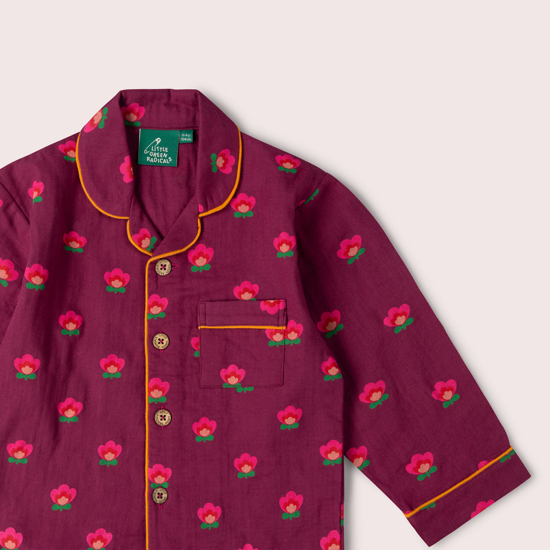 Pink Flowers Classic Pyjamas NOT AVAILABLE USA/CAN/AUS