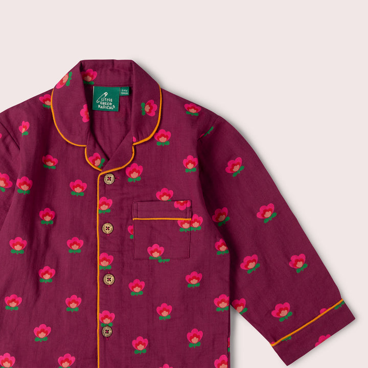 Pink Flowers Classic Pyjamas NOT AVAILABLE USA/CAN/AUS