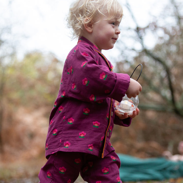 Pink Flowers Classic Pyjamas NOT AVAILABLE USA/CAN/AUS