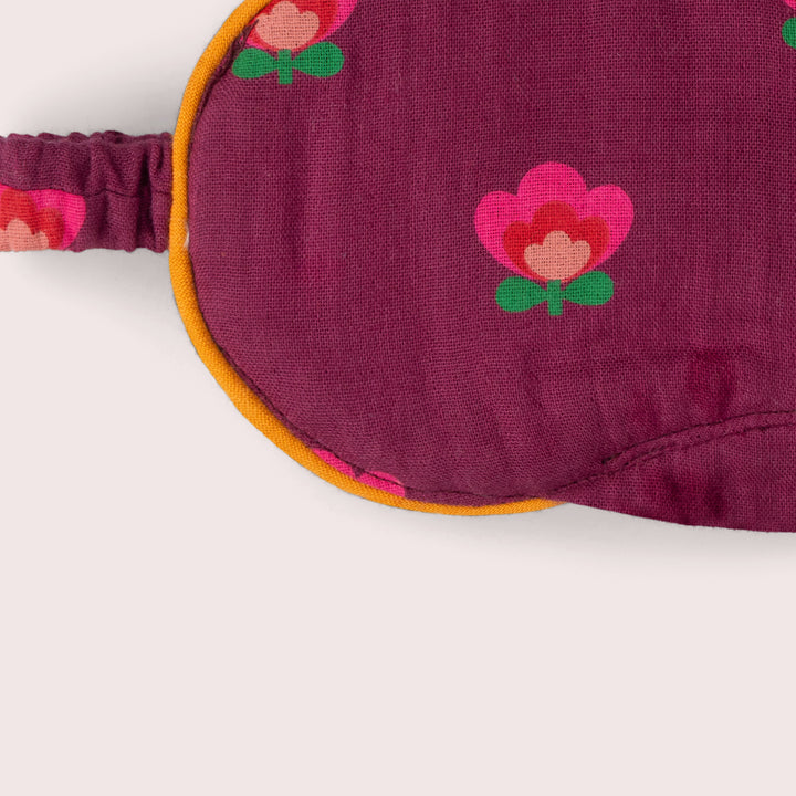 Pink Flowers Organic Adult Eye Mask