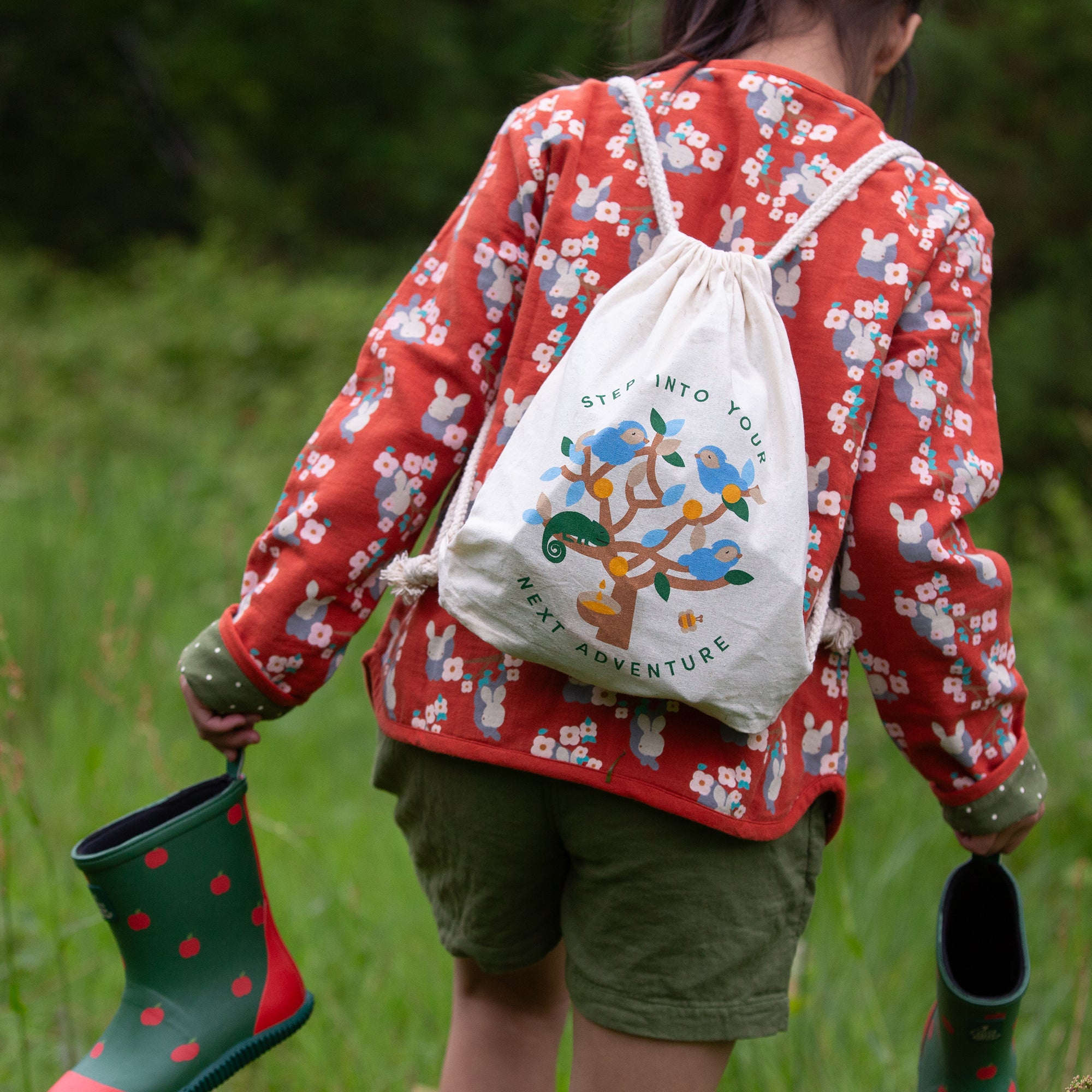 Red Apples Lined Classic Rain Boots