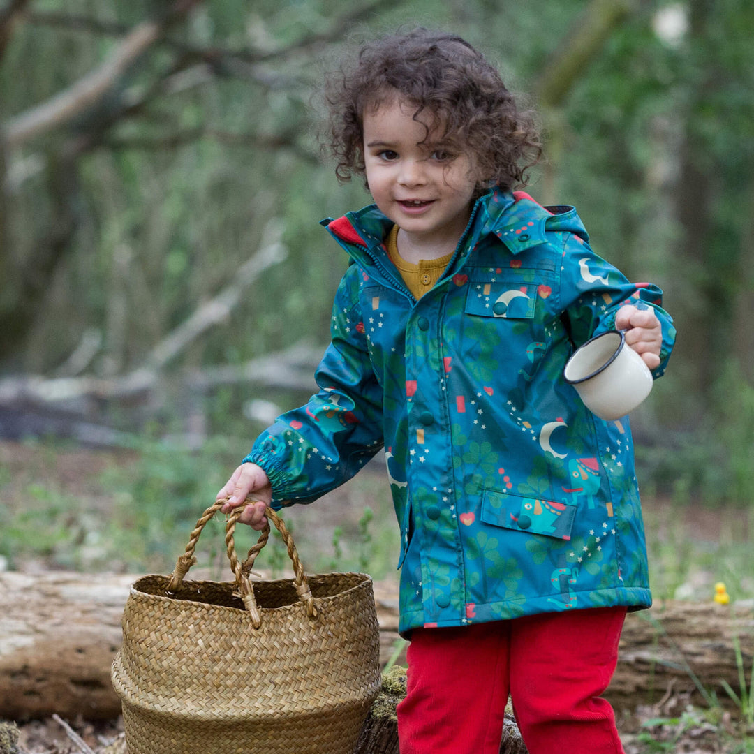 Midnight Jungle Waterproof Recycled Raincoat