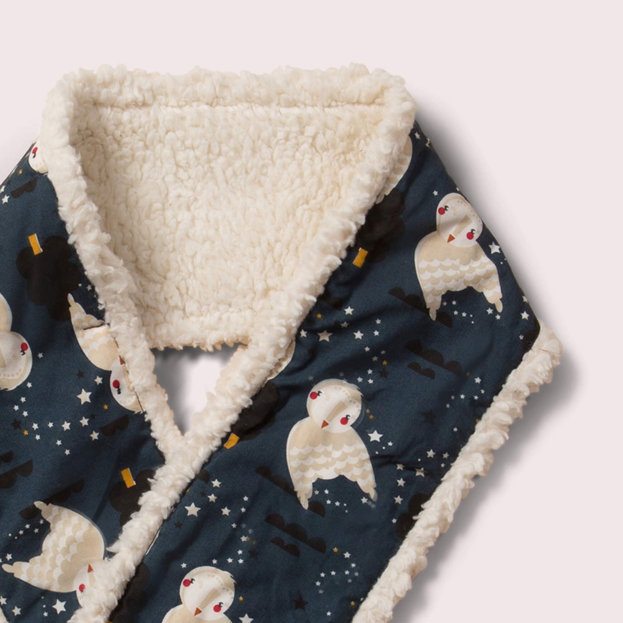 Winter Owls Sherpa Scarf