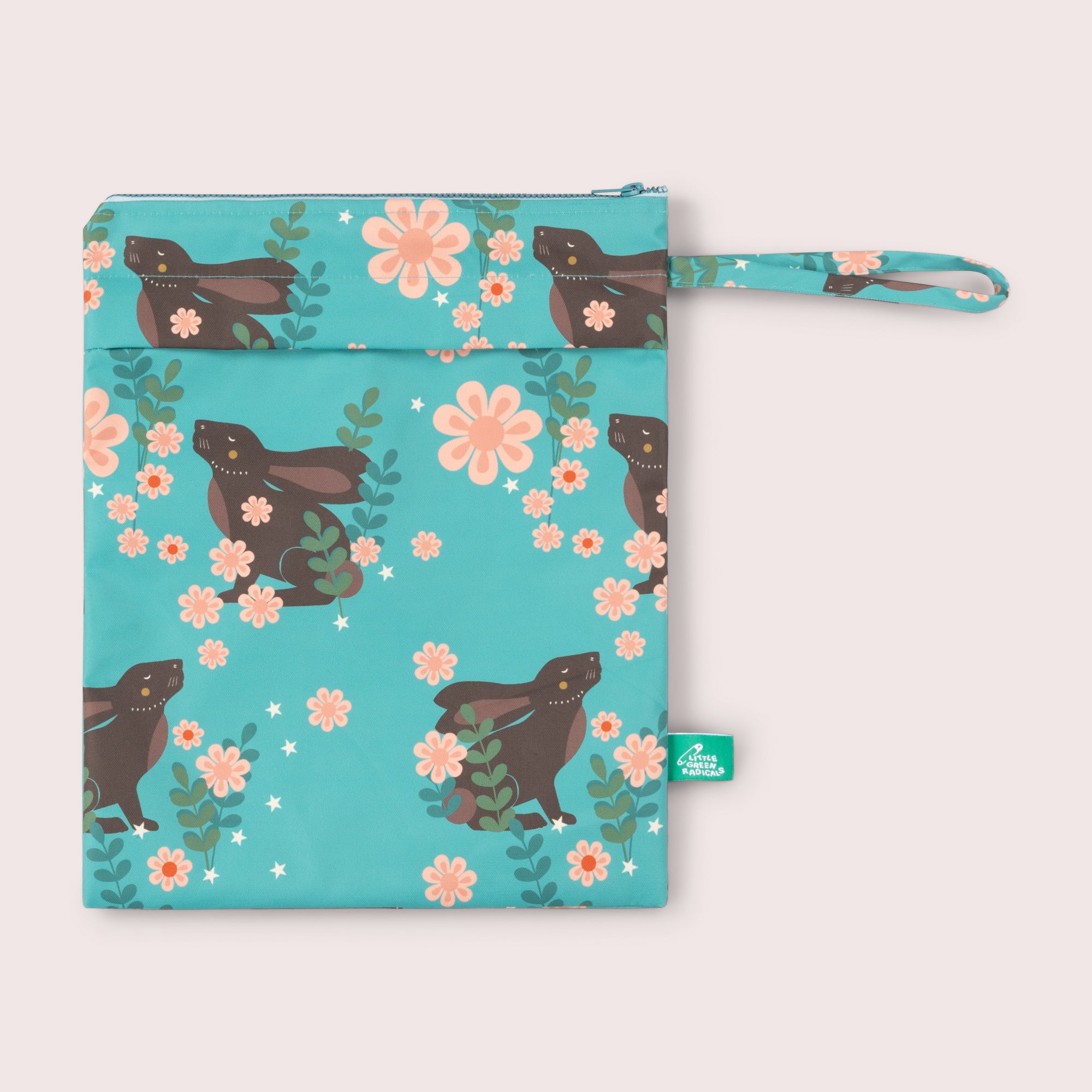 Winter Rabbits Recycled Waterproof Wet Bag