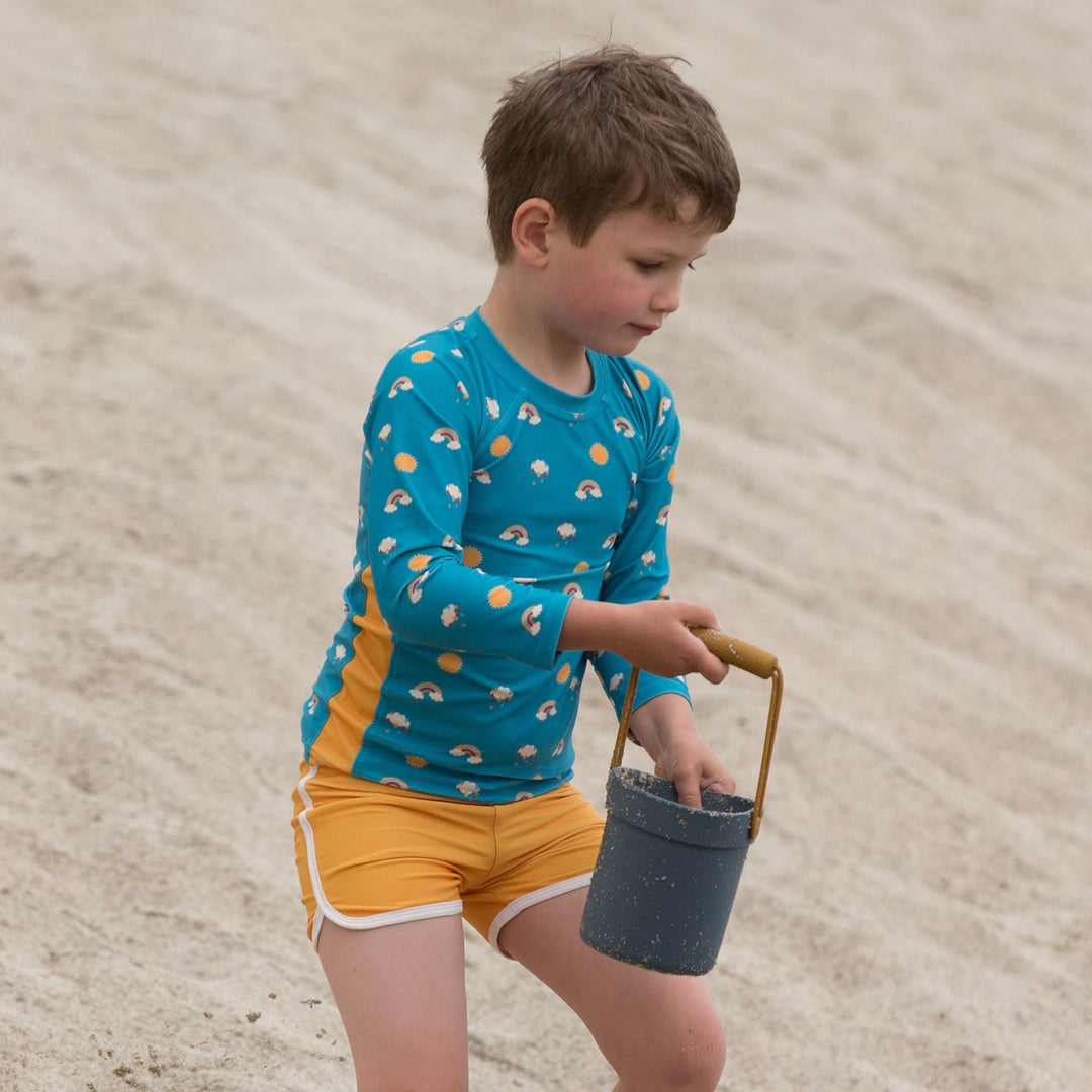 Gold Recycled Swim Shorts