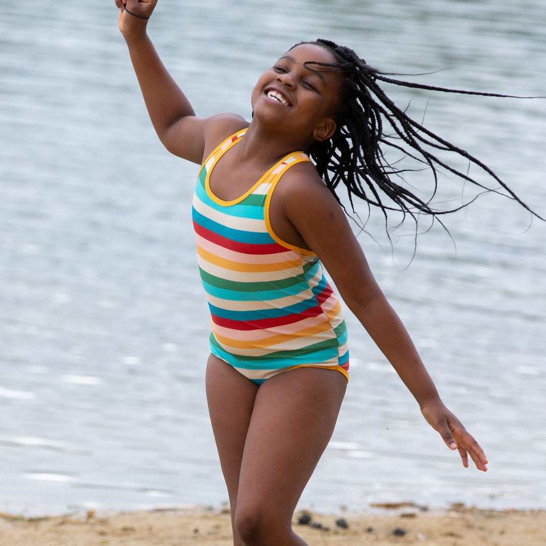 Rainbow UPF 50+ Recycled One Piece Swimsuit