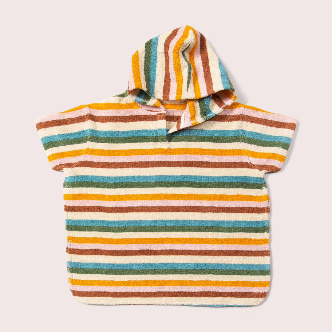 Rainbow Baby Hooded Beach Towel Poncho