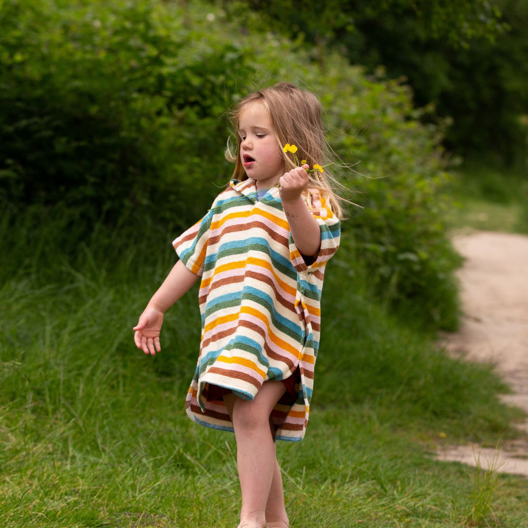 Rainbow Baby Hooded Beach Towel Poncho