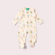 Rainbow Balloons Organic Babygrow
