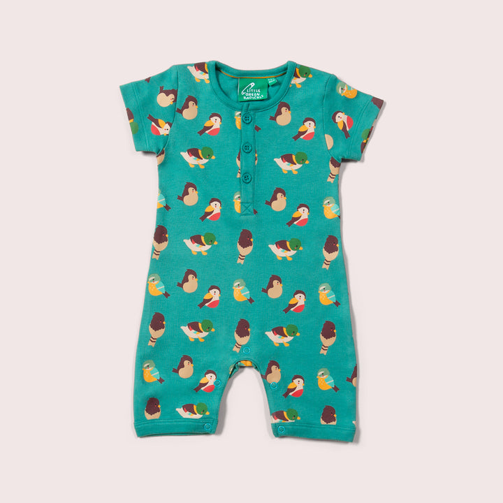 Garden birds Organic romper