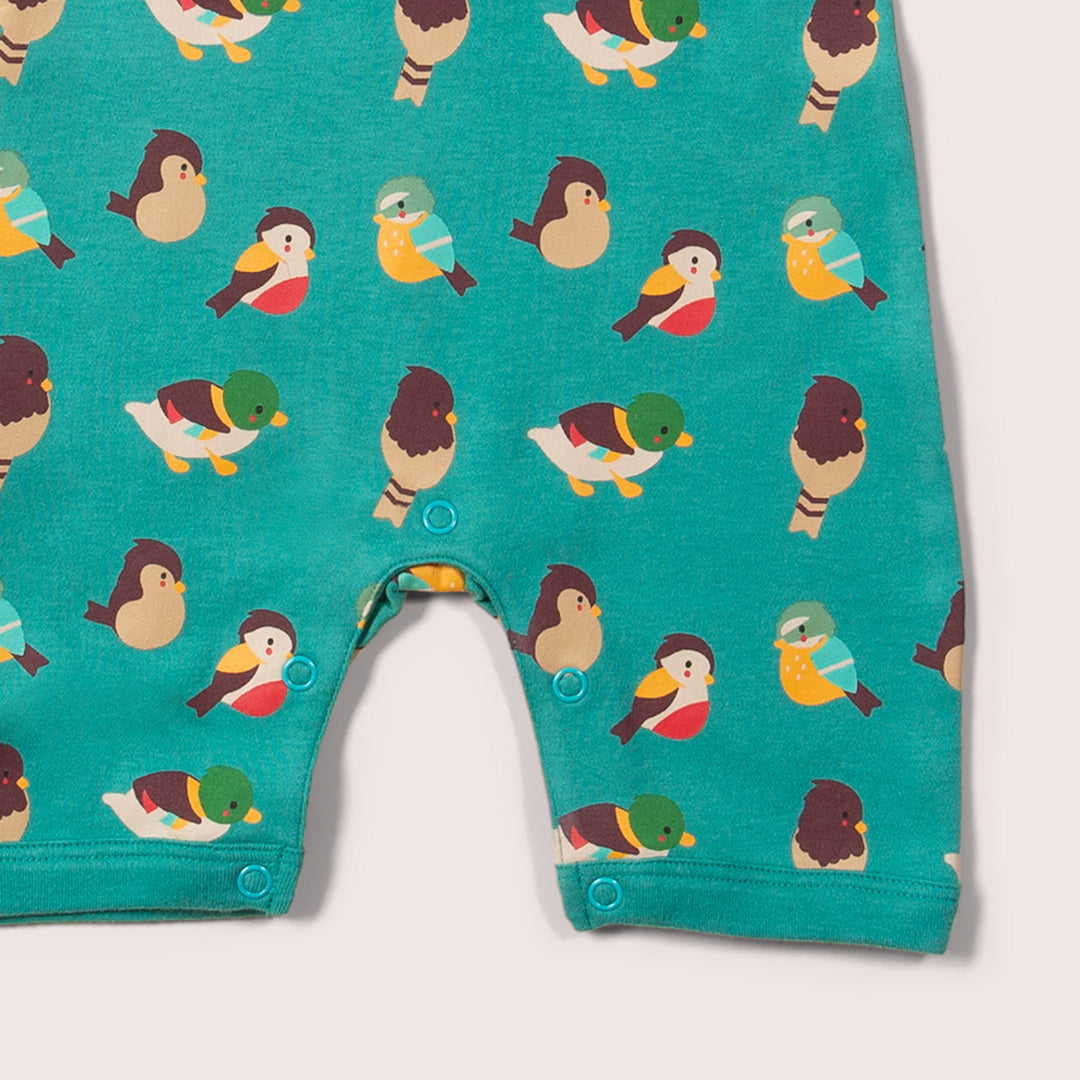 Garden birds Organic romper