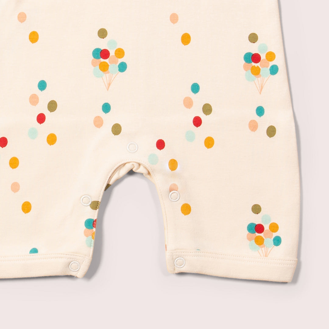 Rainbow Balloons Organic Summer Romper