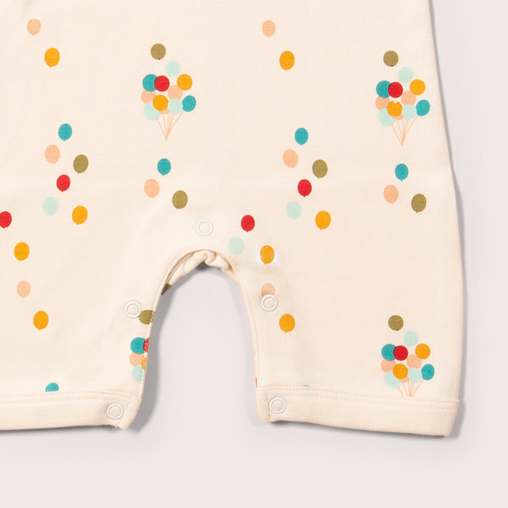 Rainbow Balloons Organic Summer Romper