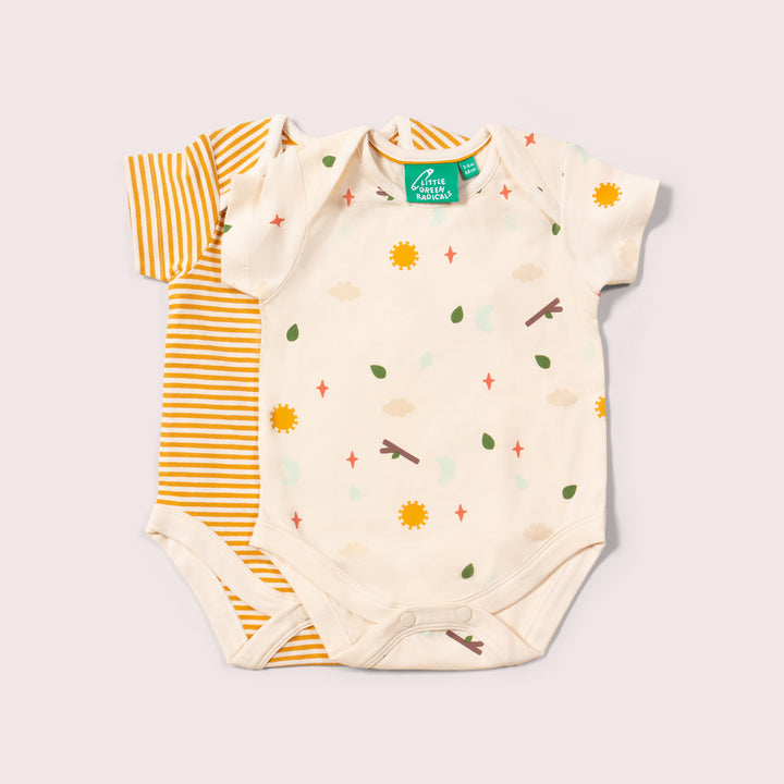 Adventure Organic Baby Bodysuit Set - 2 Pack