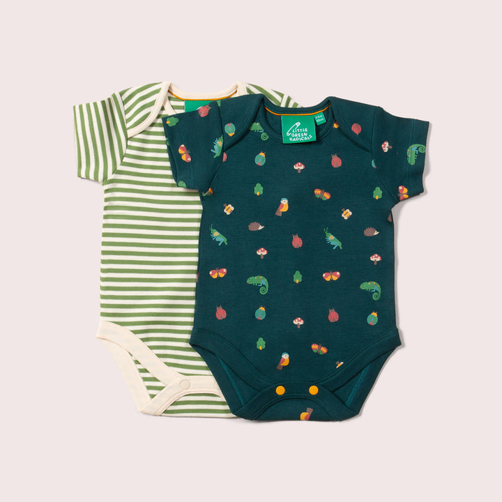 Mini Marvels Organic Baby Bodysuit Set - 2 Pack