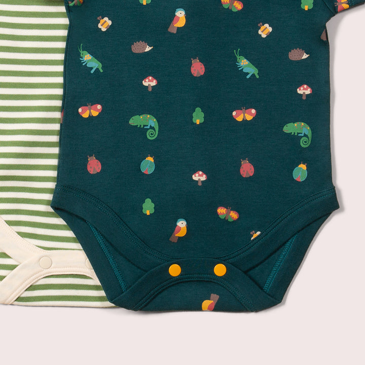 Mini Marvels Organic Baby Bodysuit Set - 2 Pack