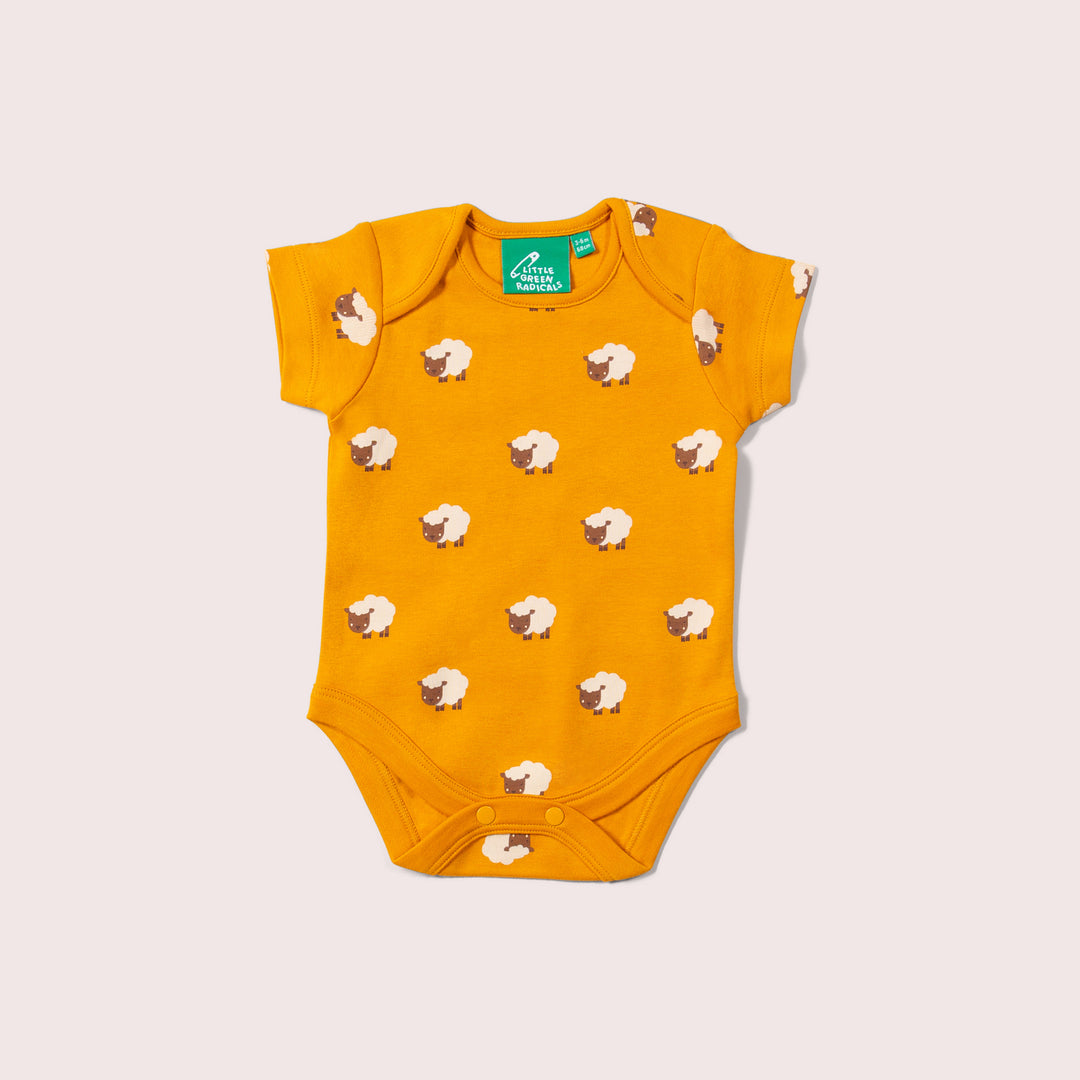 Counting Sheep Organic Baby Bodysuit Set - 2 Pack