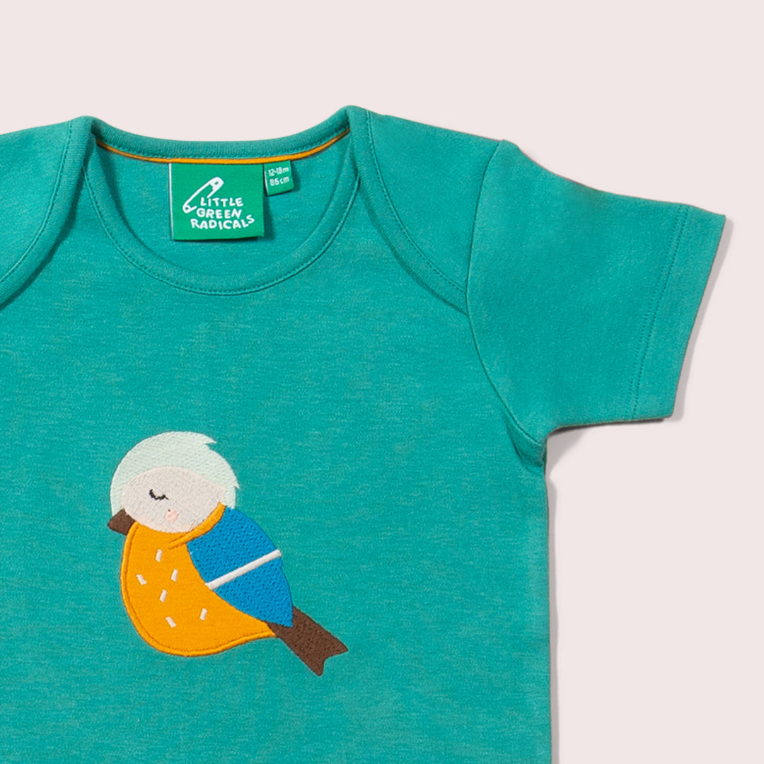 Little Bird Applique Short Sleeve T-Shirt