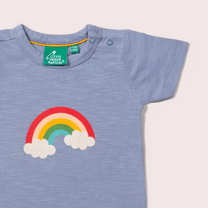 French Blue Rainbow Short Sleeve T-Shirt