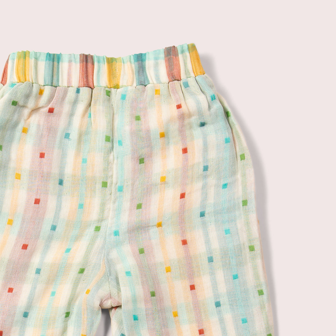 Rainbow Double Cloth Reversible Pull On Trousers