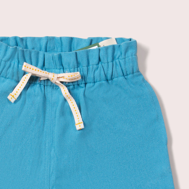 Blue Moon By The Sea Twill Shorts